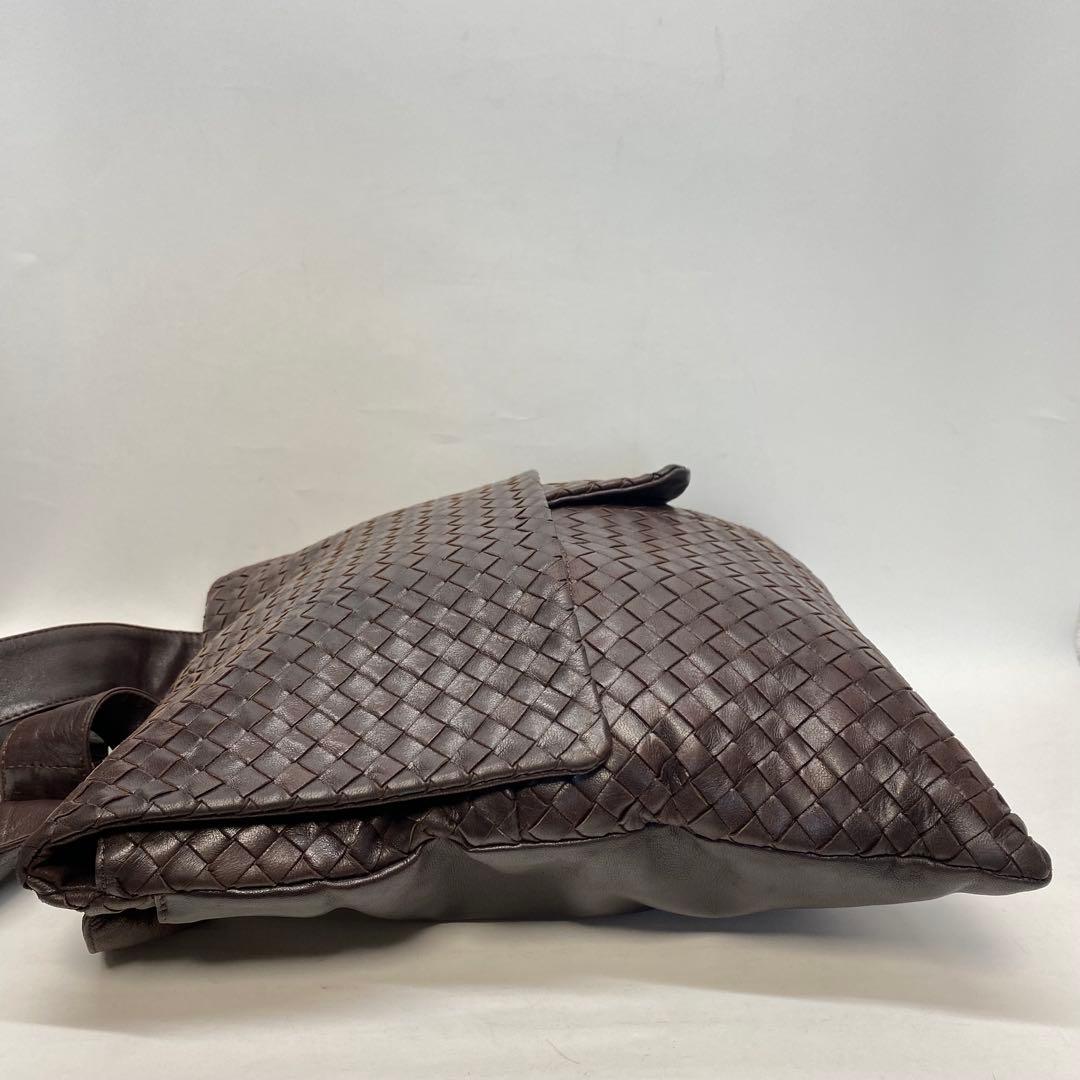 ボッテガヴェネタ ショルダーバッグ ブラウン イントレチャート