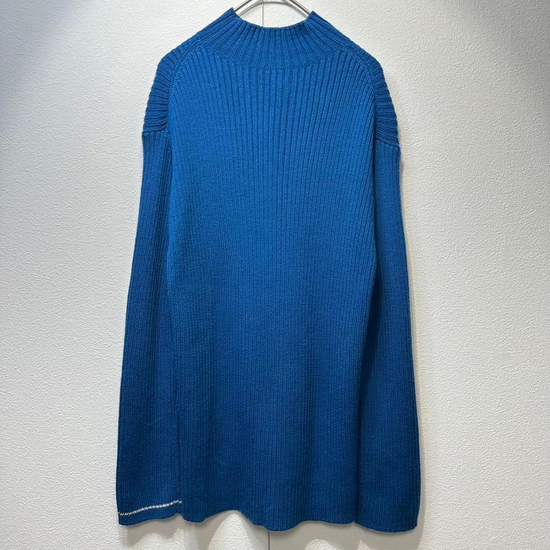 希少 美品 ワイズ ヨウジヤマモト ウール ハイネック デザイン リブ ニット