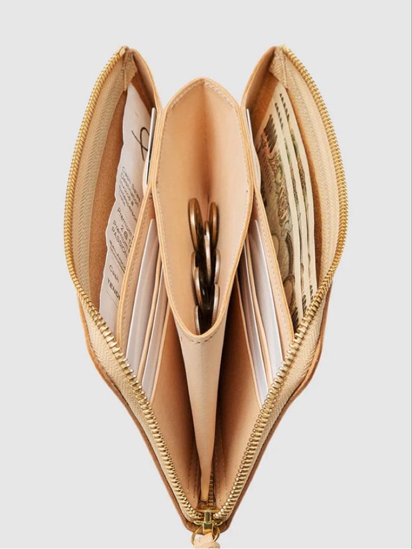 土屋鞄 TSUCHIYA KABAN プレーンヌメ ファスナーロングウォレット