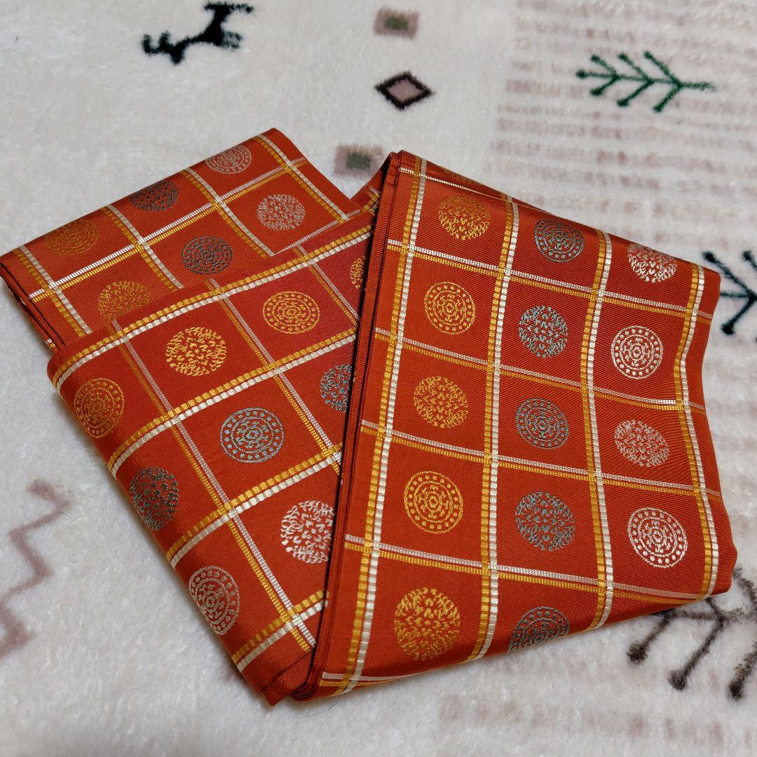 arcoiris★正絹　本場筑前博多織　半幅帯　5点セット