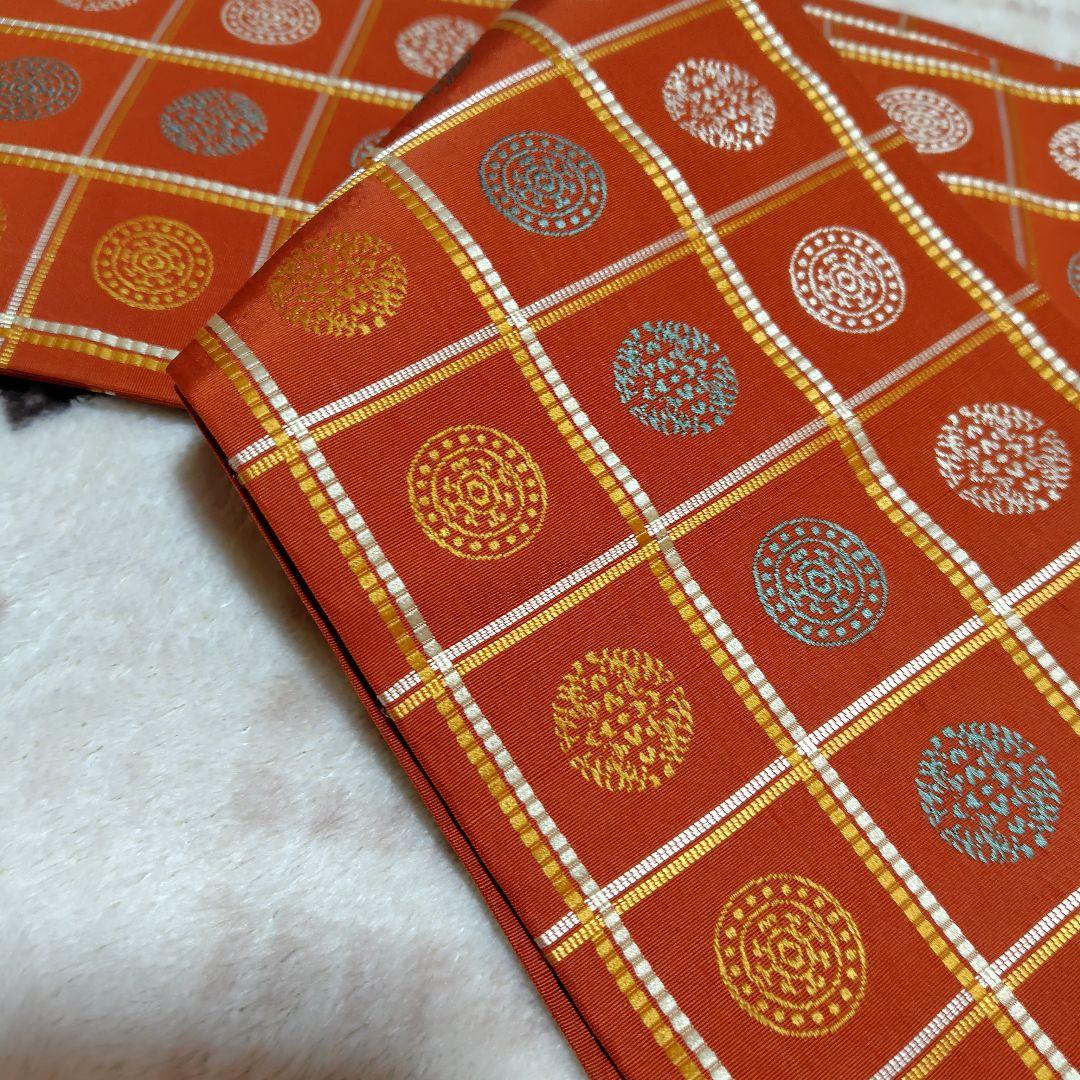 arcoiris★正絹　本場筑前博多織　半幅帯　5点セット