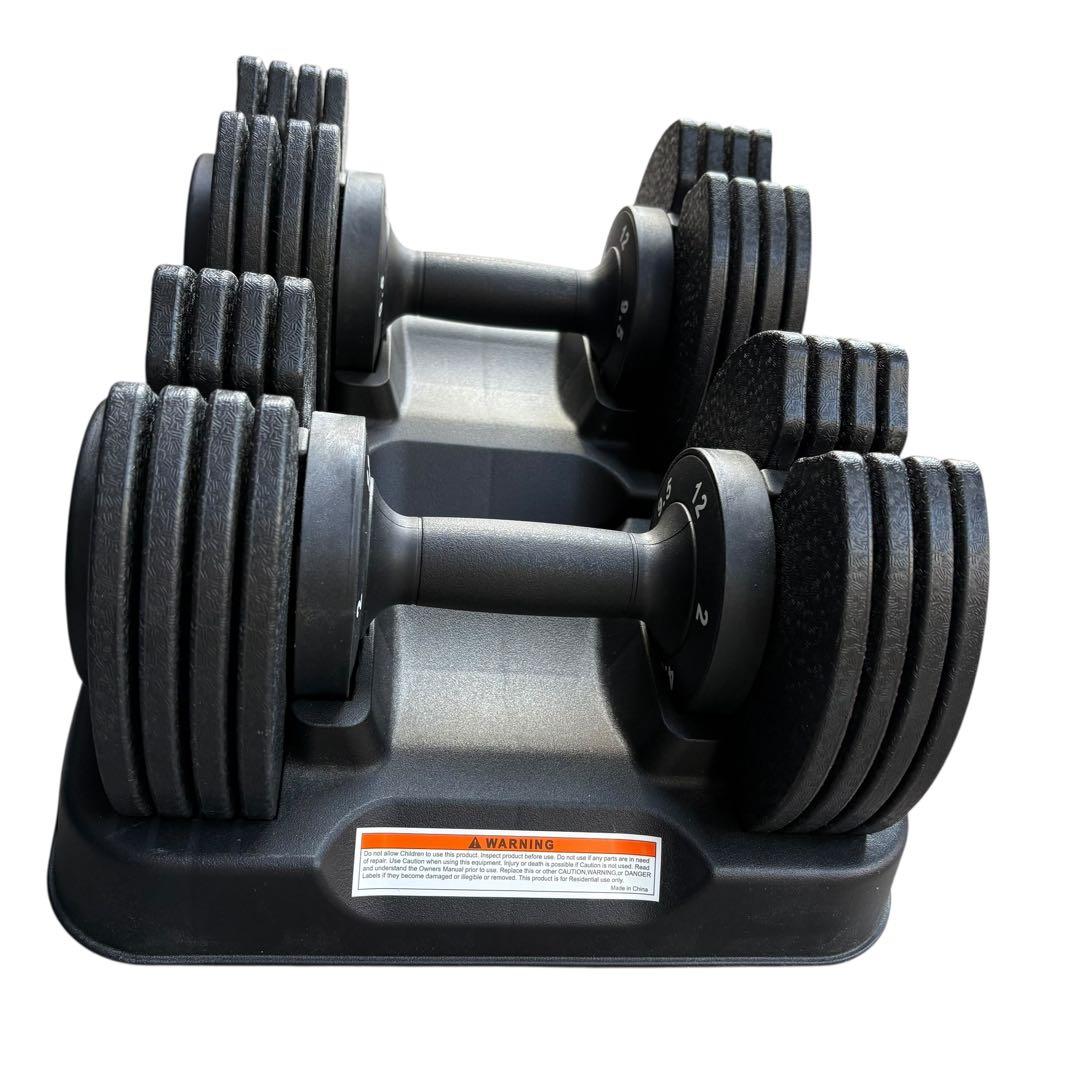 美品✨MOJEER 可変式ダンベル 12kg✖️2個セット