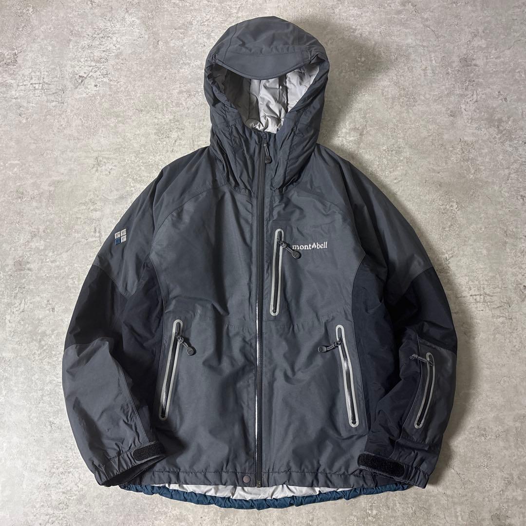 極美品■montbell モンベル【S】パウダーライトパーカ 中綿 短丈 Y2K