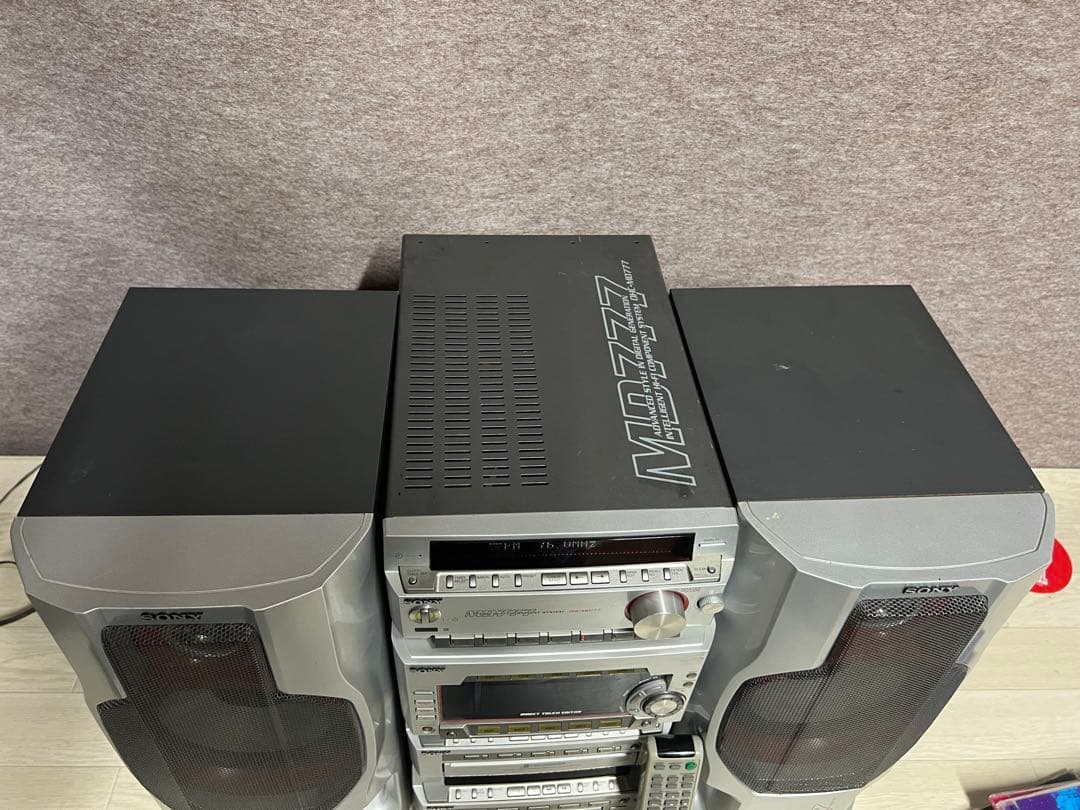 ソニーSTR-MD777システムコンポDHC-MD777 中古動作品リモコン付き