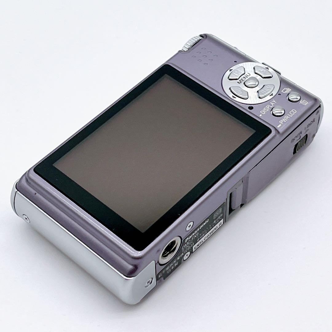 【美品】Panasonic LUMIX DMC-FX9 モーブグレー オールド