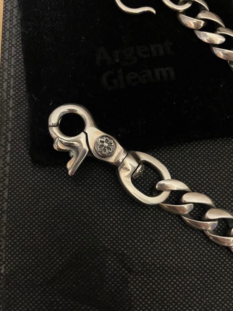 アージェントグリーム シルバー喜平チェーン ウォレットチェーン ミディアム