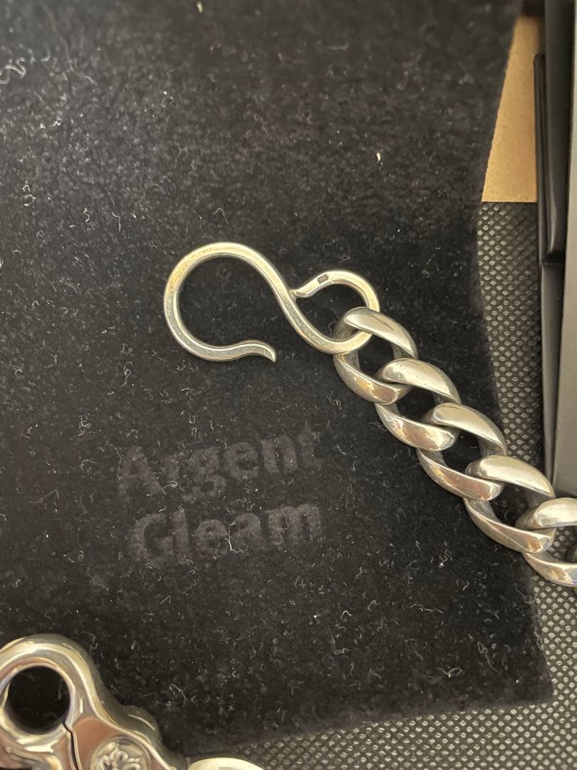 アージェントグリーム シルバー喜平チェーン ウォレットチェーン ミディアム