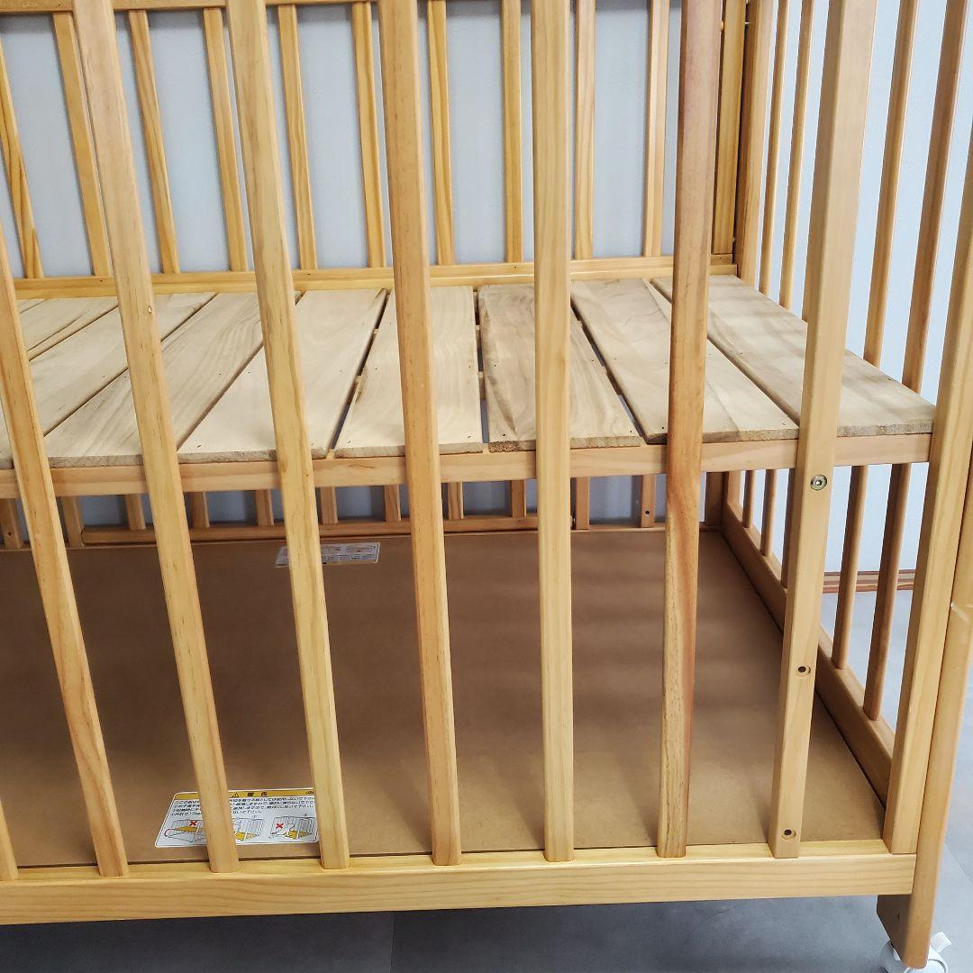 4/30値下げ☆除菌清掃☆カトージ KATOJI　ハイシート ベビーベッド