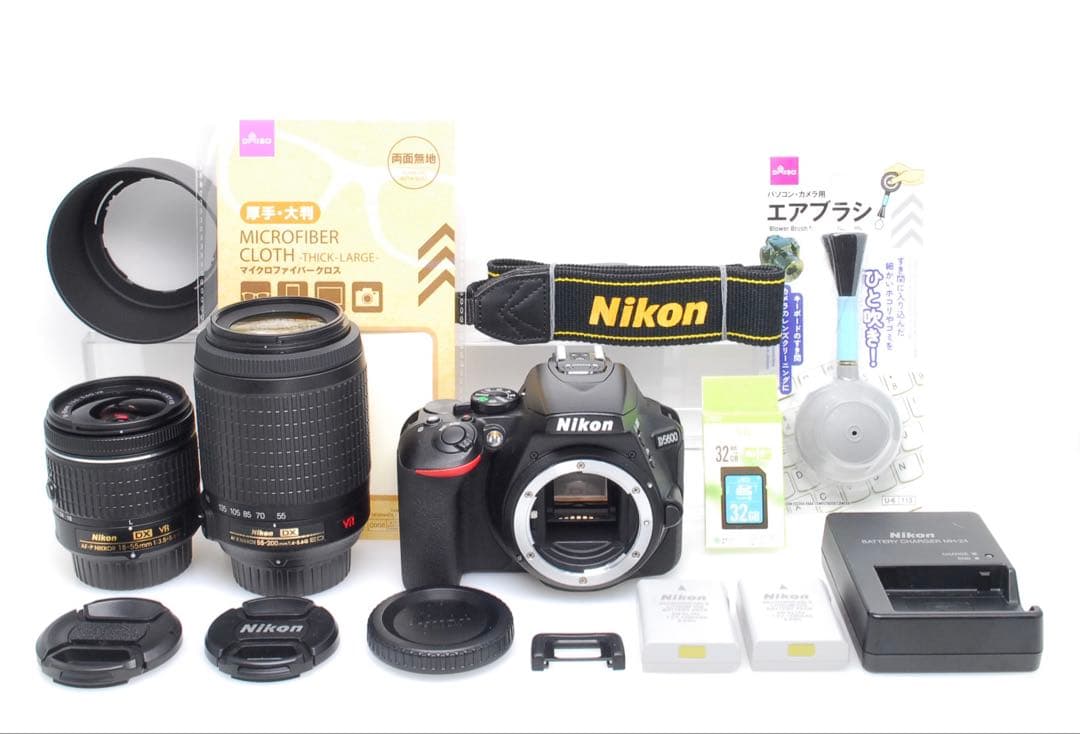 ✨奇跡の2,480ショット✨Nikon D5600✨ダブルレンズ✨ニコン✨カメラ