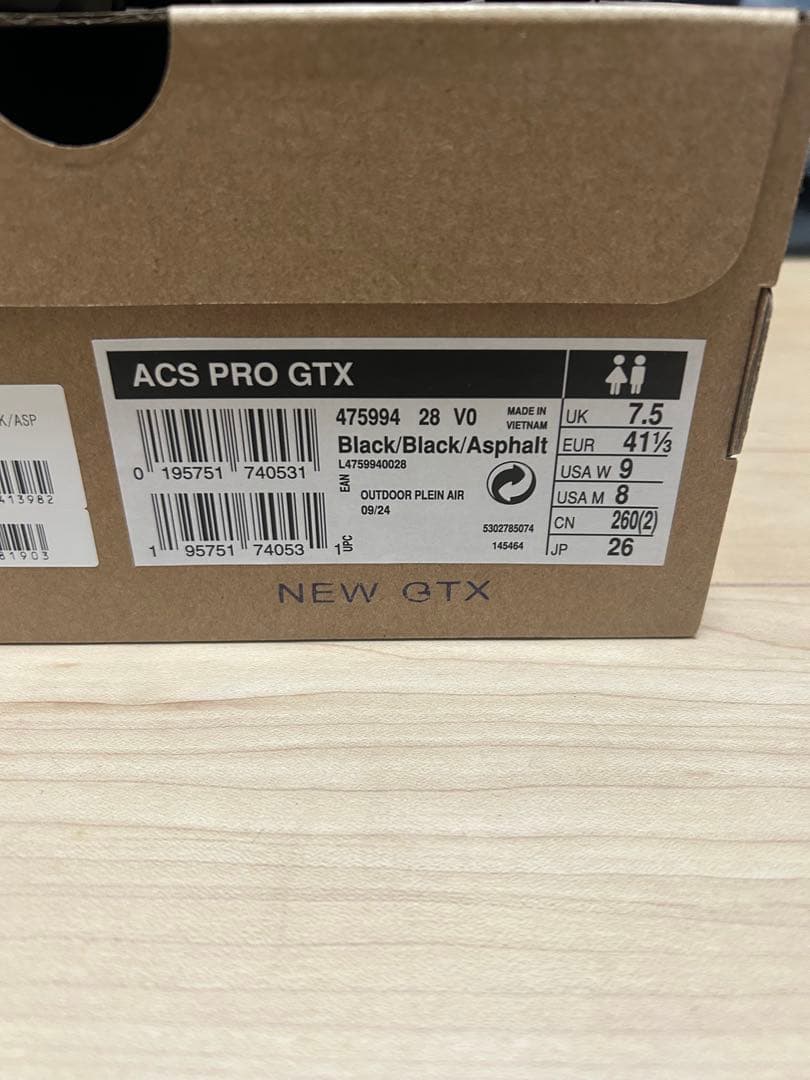 SALOMON ACS PRO GTX ブラック 26cm