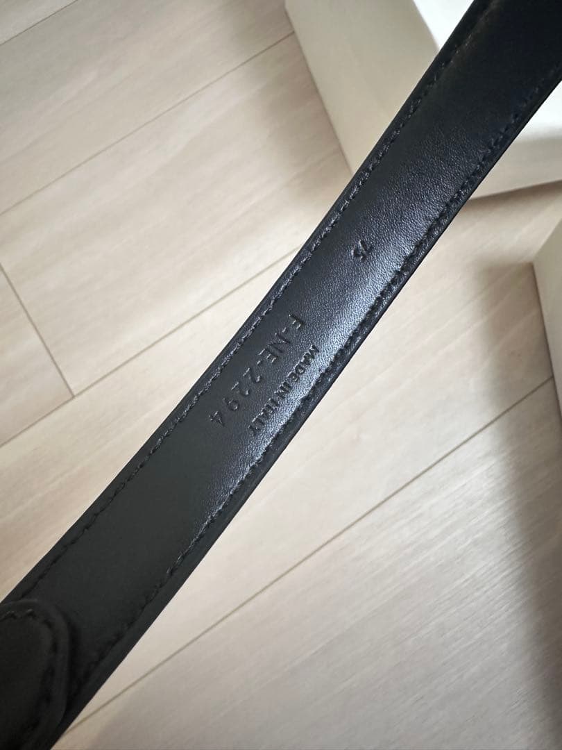 CELINE ブラックベルト ゴールド金具