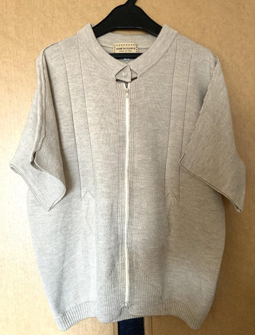 DIANE DE CLERCQ 半袖ニットカーディガン