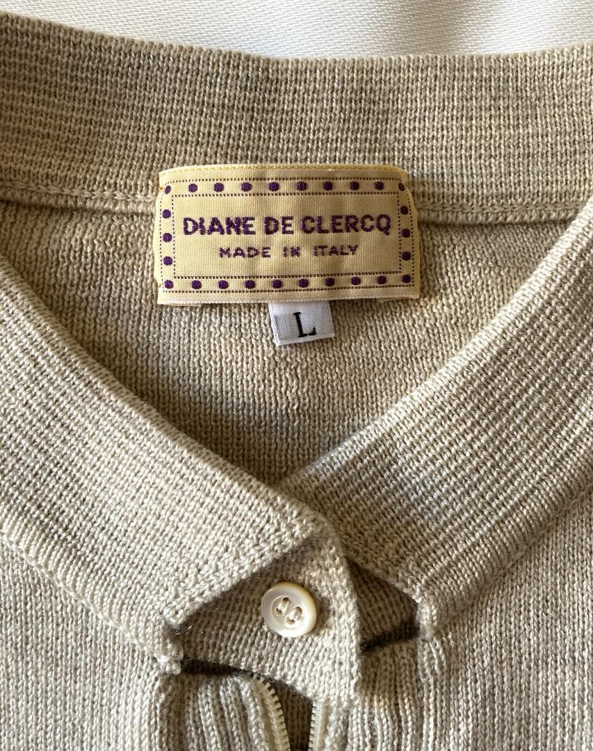 DIANE DE CLERCQ 半袖ニットカーディガン
