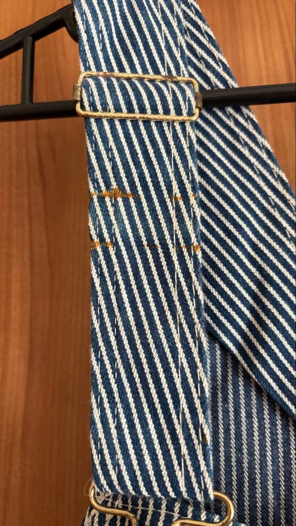 商品名：古着 70年代 ビッグスミス ヒッコリーストライプ オーバーオール