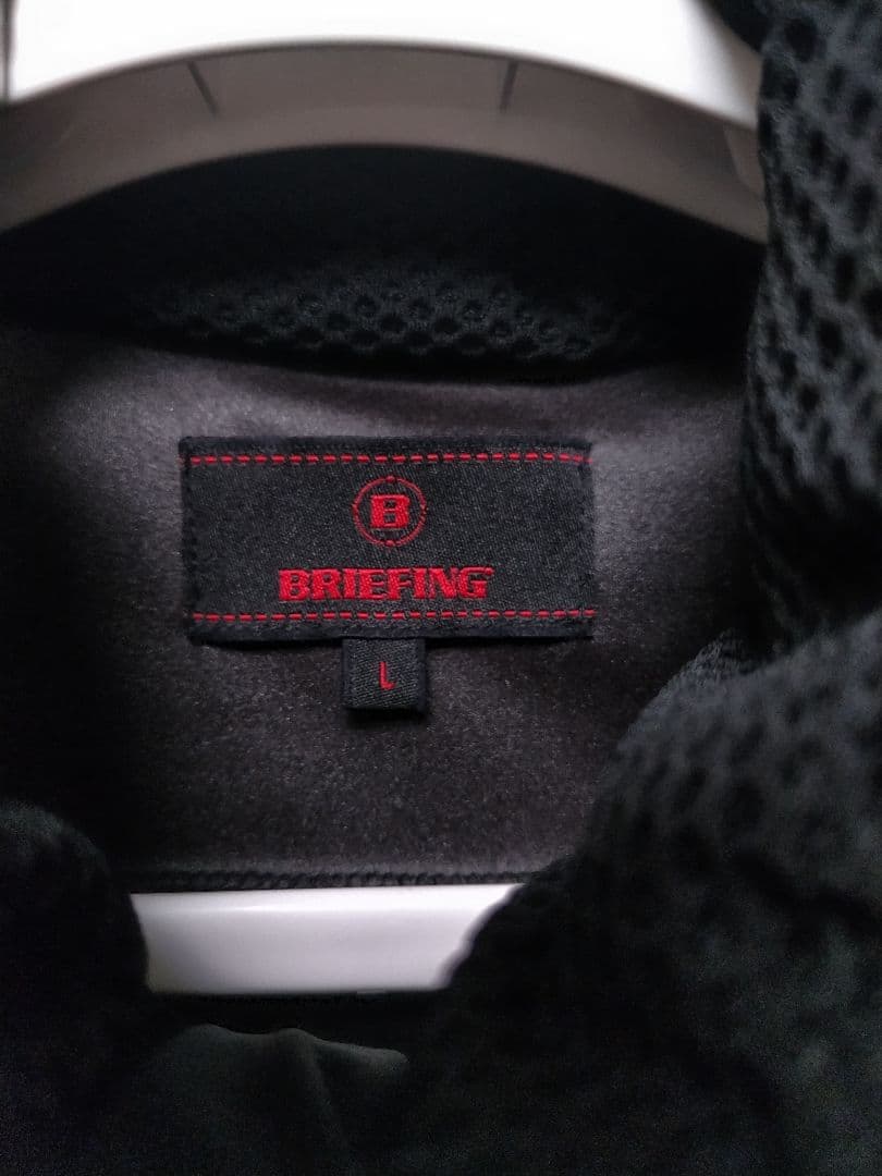 ブリーフィングゴルフ　ナイロン　ストレッチ　ジャケット　フーディ　黒