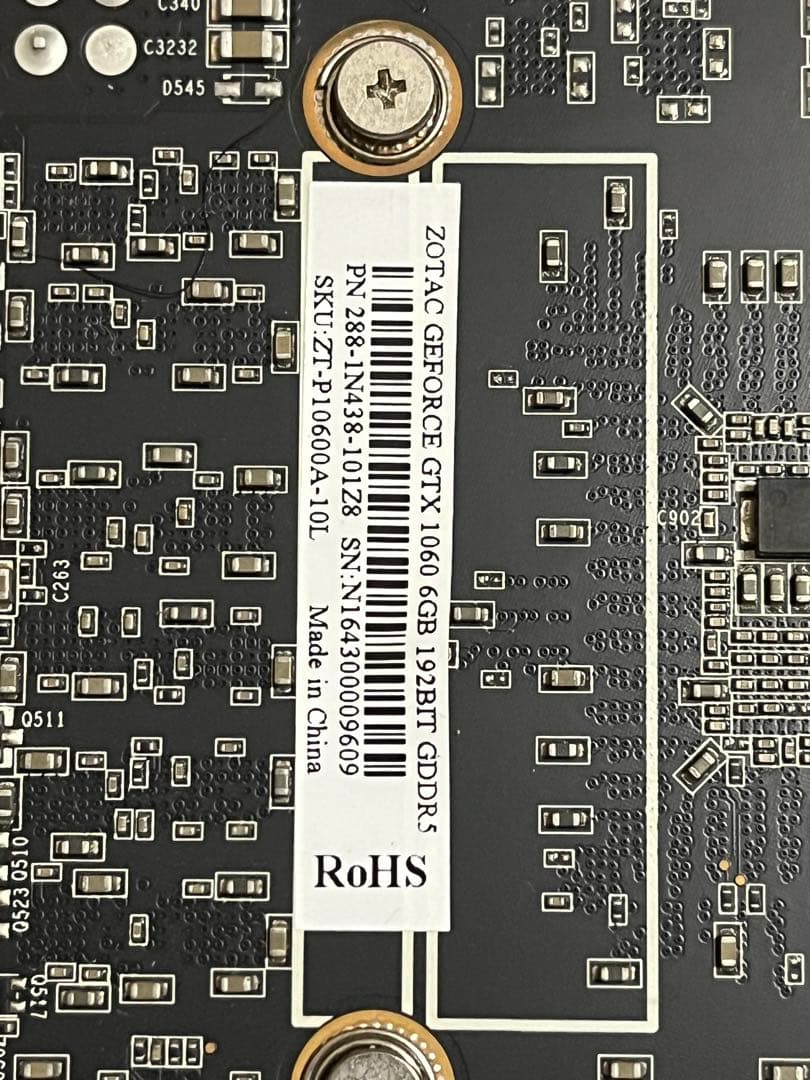 グラフィックボード・グラボ・ビデオカード ZOTAC GeForce GTX 1060 6GB