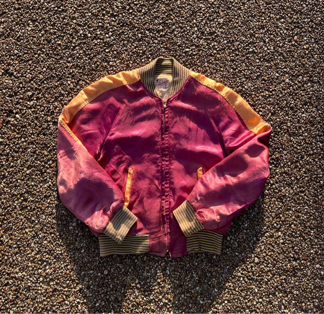 【雰囲気抜群】 50s サテンジャケット