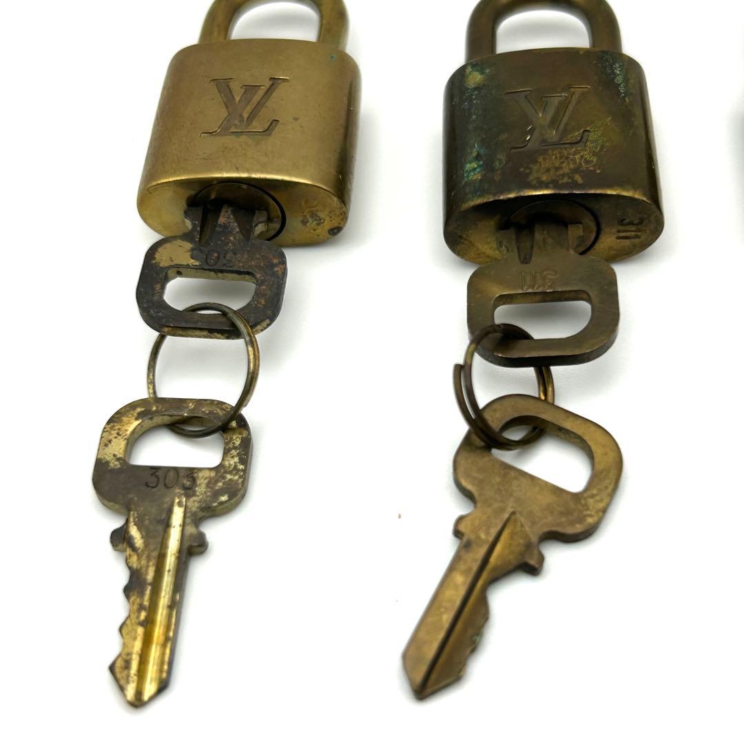 ルイヴィトン カデナ パドロック 南京錠 キー 鍵 6個セット