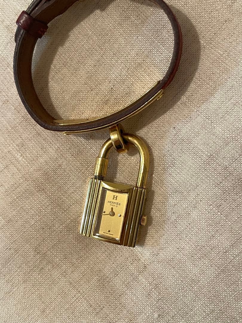 稼働品　エルメス　ケリー　ウォッチ　　赤　レッド Hermes Kelly