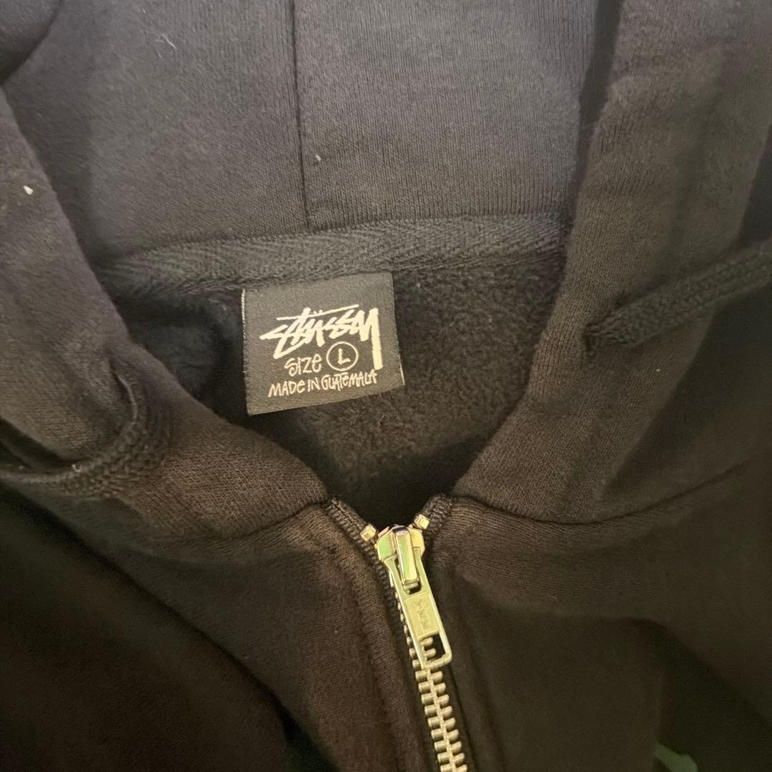 Stussy ブラック パーカー Lサイズ
