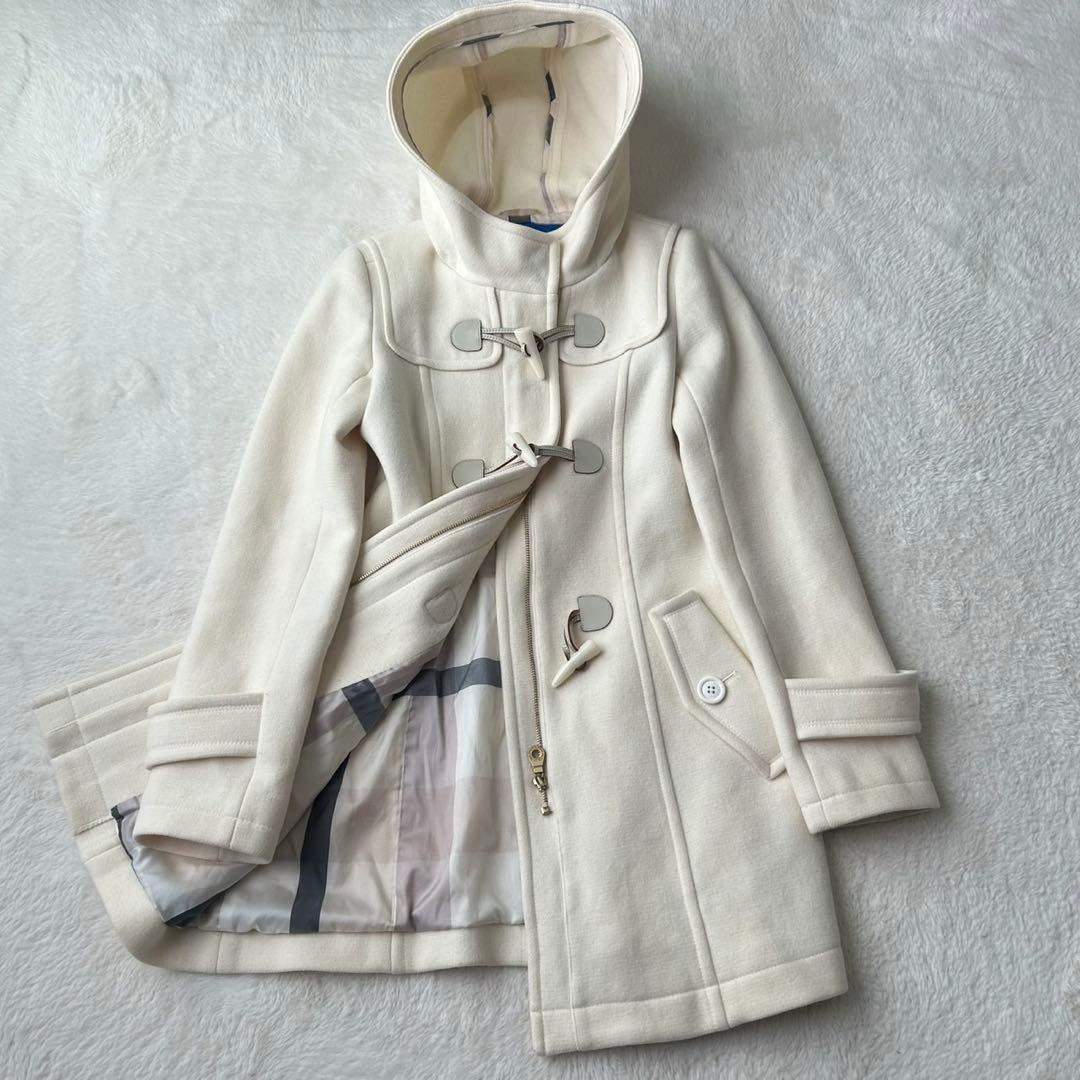 希少カラー✨ブルーレーベルクレストブリッジ ダッフルコート チェック柄