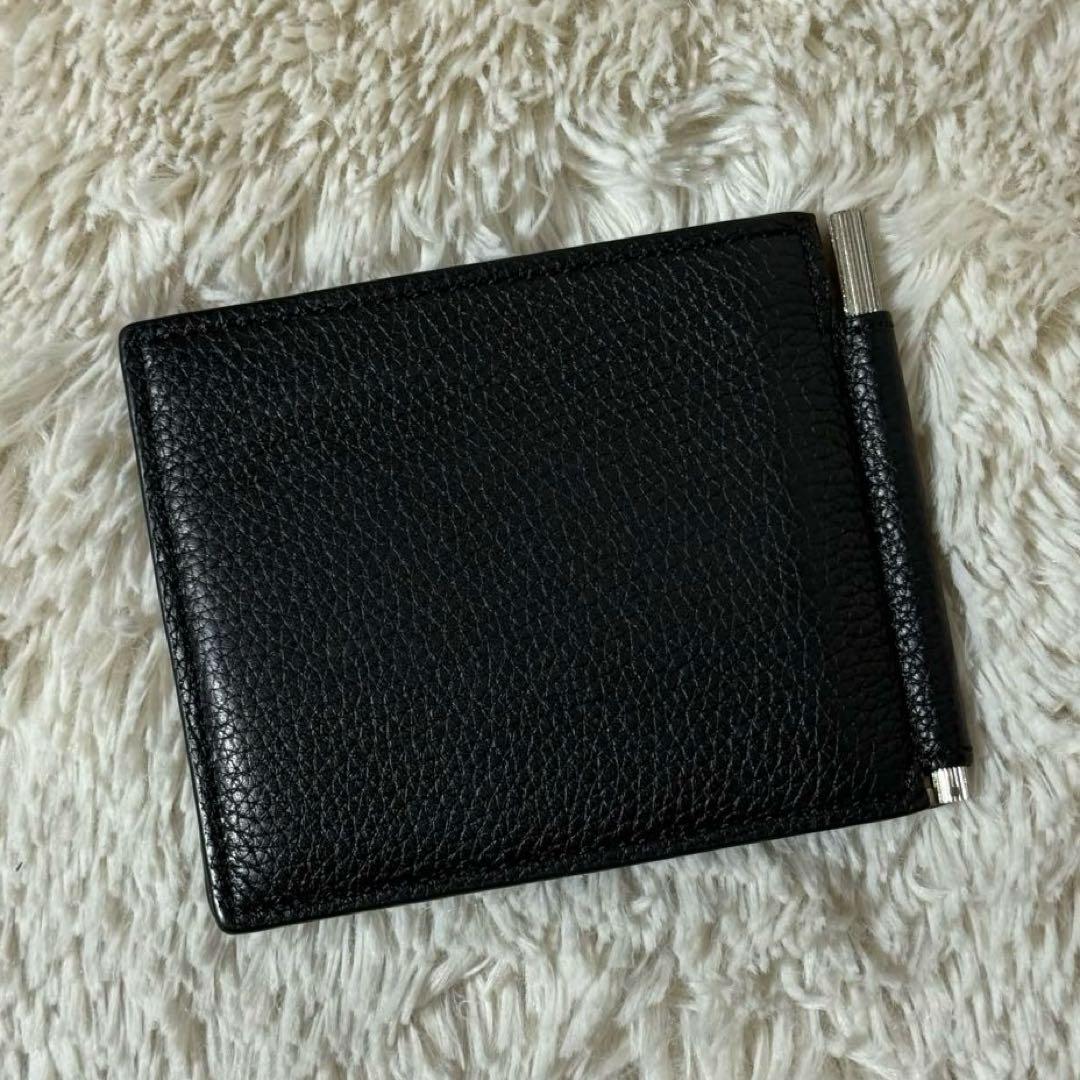 ⭐️未使用級⭐️　トムフォード　マネークリップ　二つ折り財布　ブラック　レザー