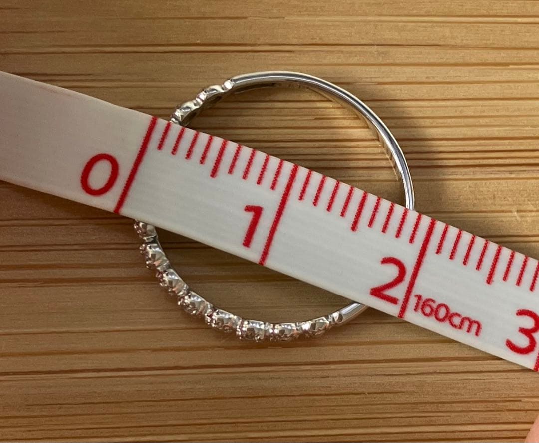 ル*W様 中古　ジュエリーツツミ　ホワイトゴールドダイヤモンドリング　13号