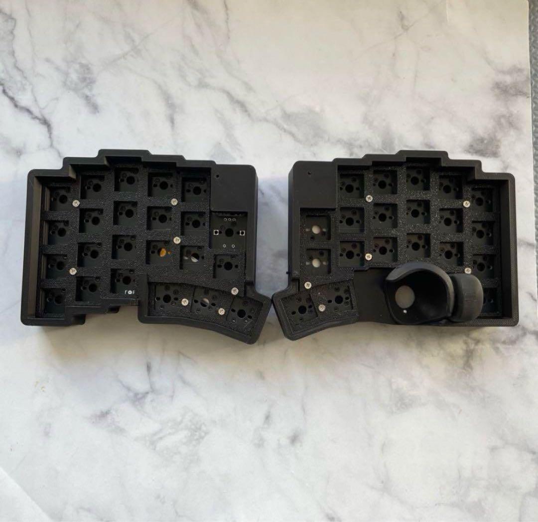 新品　無線化Keyball39 自作キーボードroBa　黒基盤