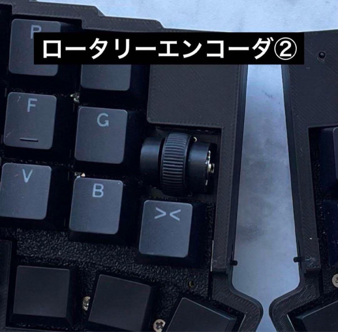 新品　無線化Keyball39 自作キーボードroBa　黒基盤