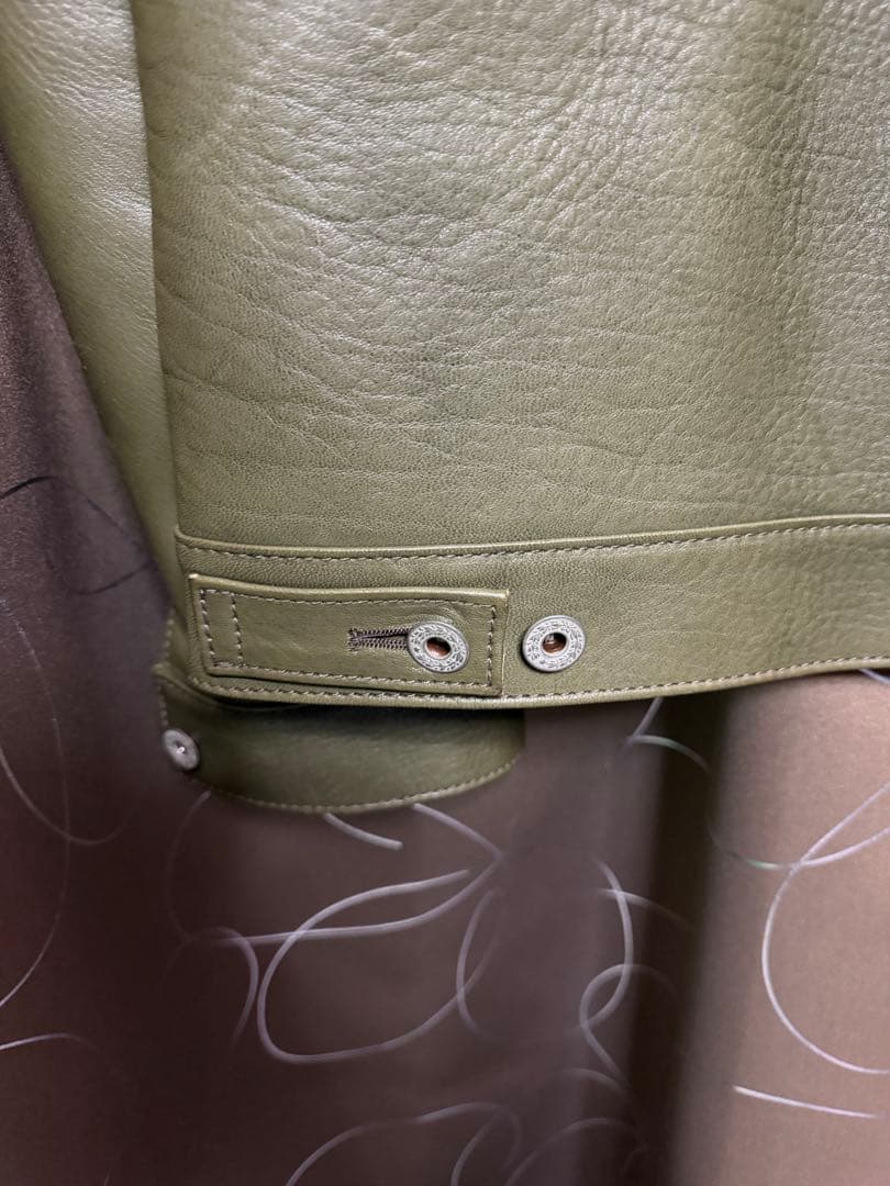 Y'2 LEATHER Gジャン2ndタイプ オリーブ サイズ40