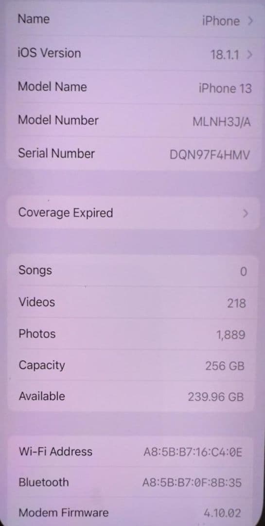 スマートフォン本体 Apple iPhone 13 256GB MLNH3J/A