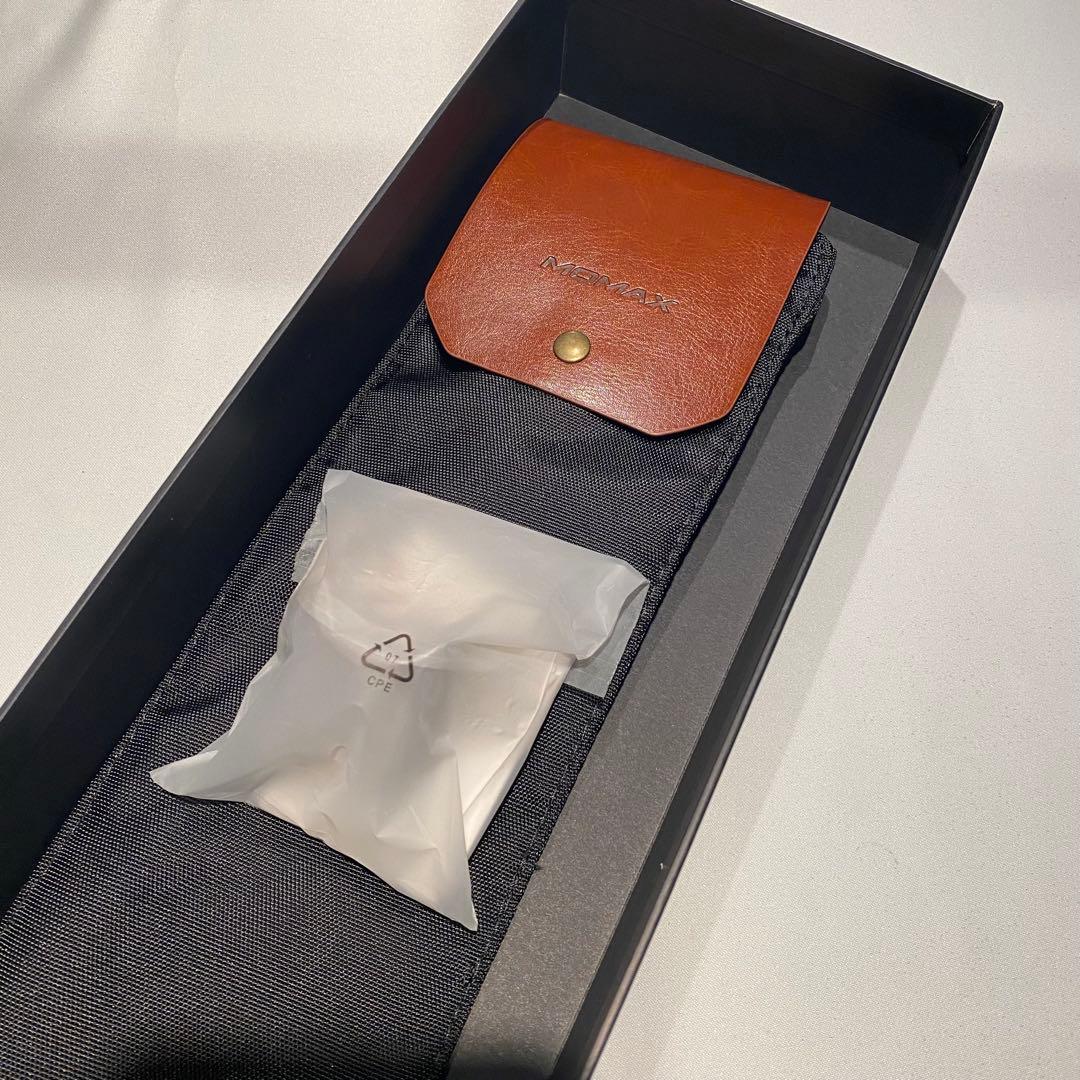 MOMAX SELFIE PRO　ワイヤレス自撮り棒　ケース付き　ゴールド