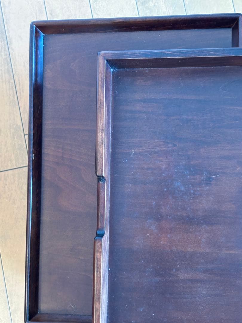 豊岡クラフト製　高級木製収納セット　文具シェルフ(A4対応)➕ミニトレイ付き