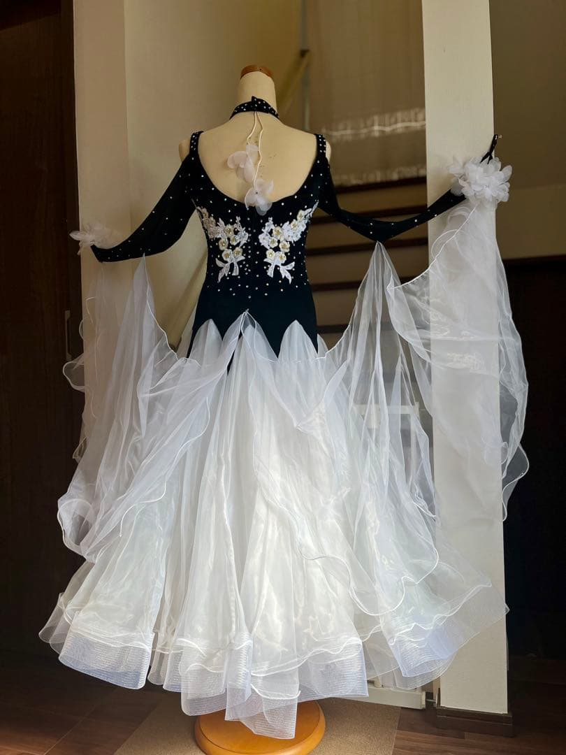 社交ダンス正装スタンダードドレス　M