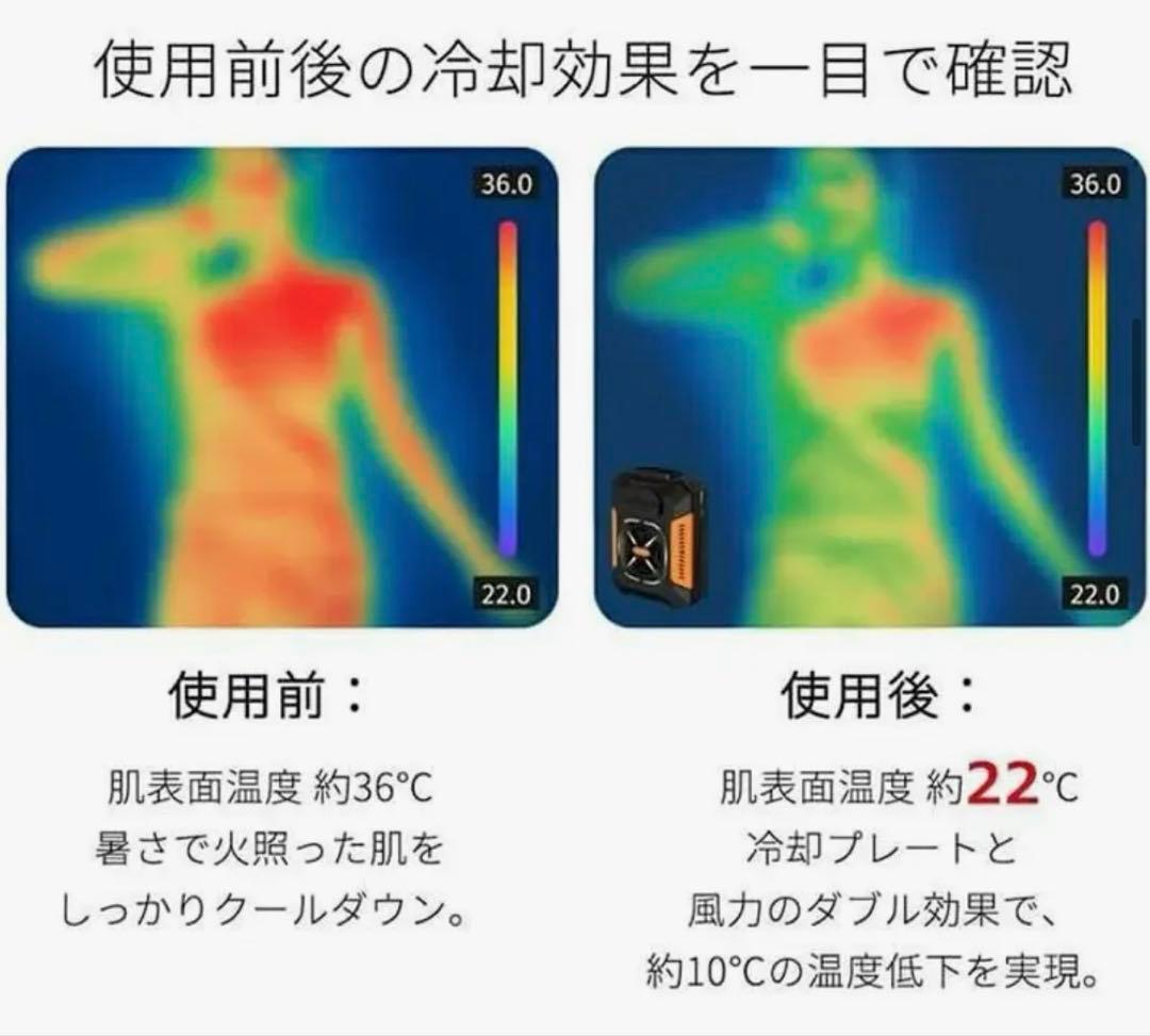【お値下げ】アウトドア用ポータブルファン2個セット　⭐︎ポータブル充電器付き⭐︎