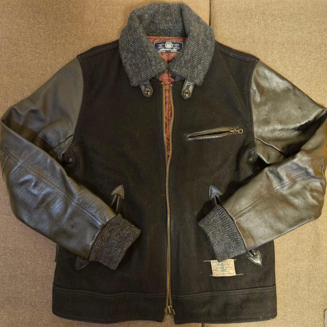 AVIREX 牛革 ドンキーカラーフライトジャケット