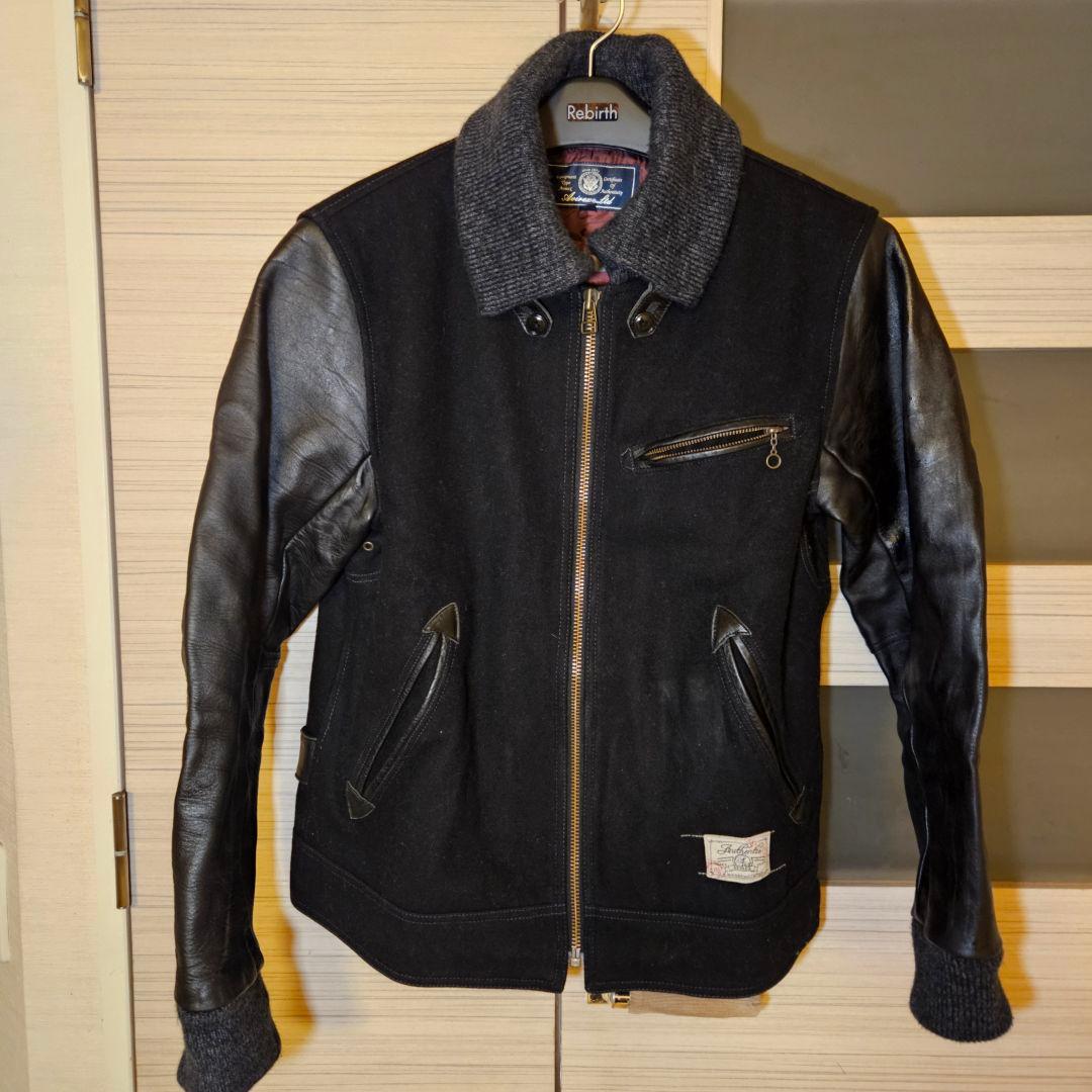 AVIREX 牛革 ドンキーカラーフライトジャケット