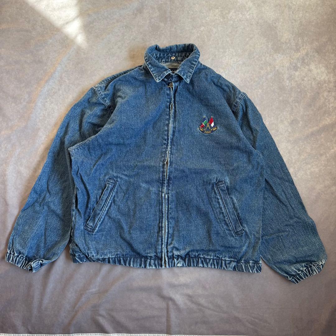 ポロラルフローレン デニムスイングトップ 胸刺繍ロゴ L