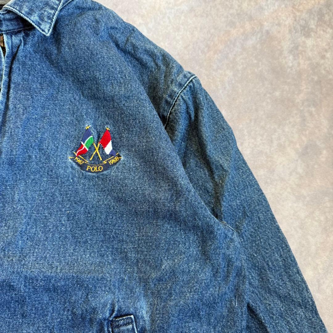 ポロラルフローレン デニムスイングトップ 胸刺繍ロゴ L