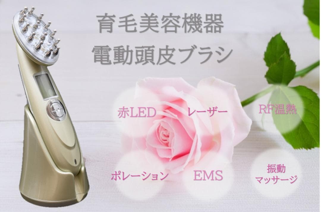 育毛美容機器　電動頭皮ブラシ