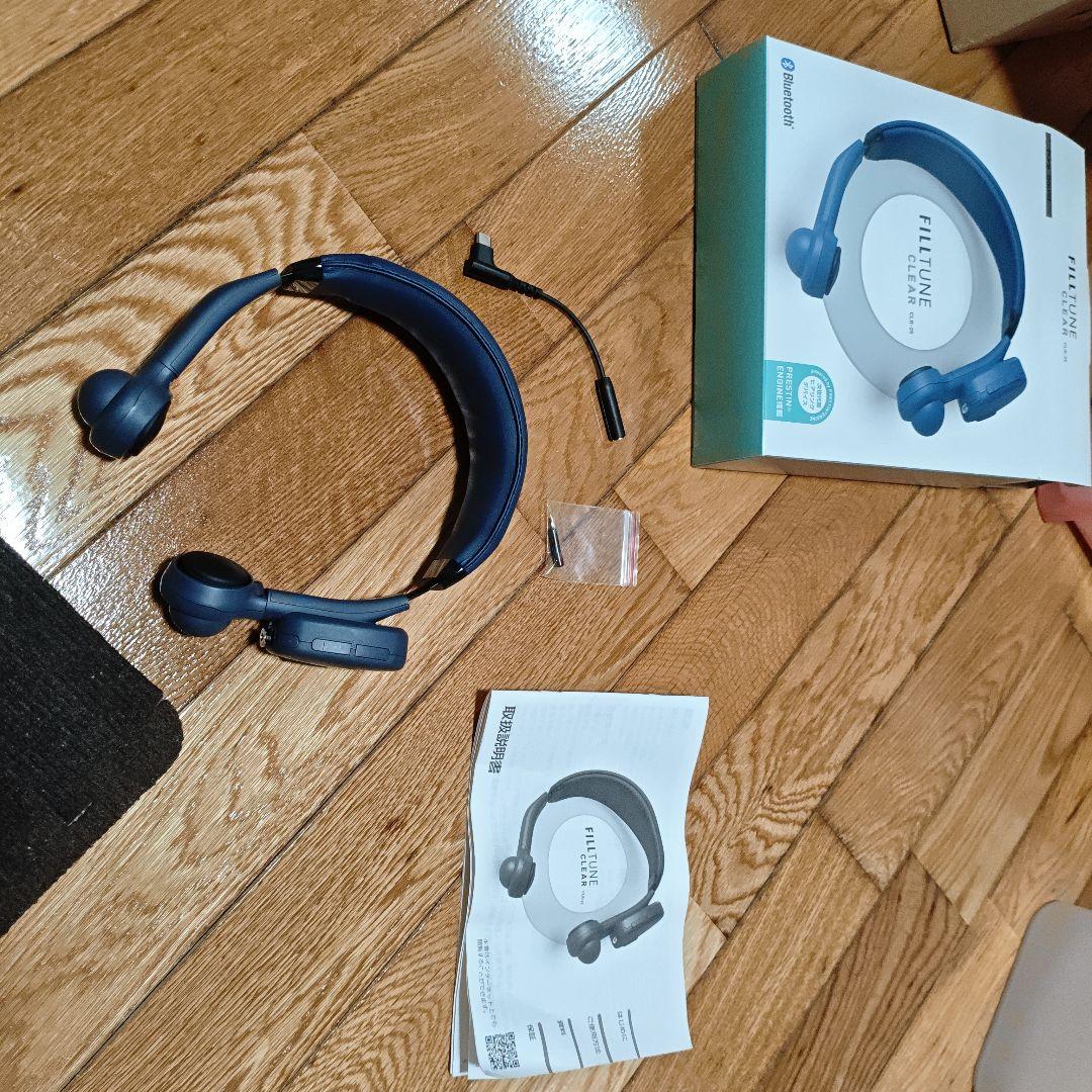 FILLTUNE CLEAR 骨伝導イヤホン ブルー