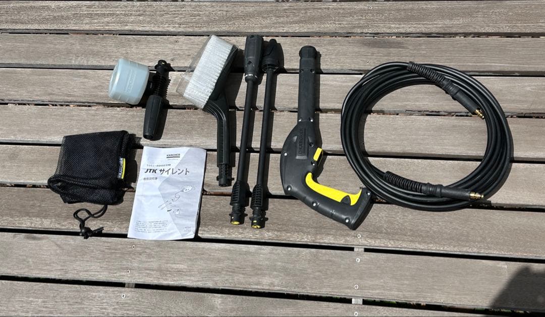 【KARCHER-ケルヒャー】JTKサイレント高圧洗浄機本体+付属品7点セット