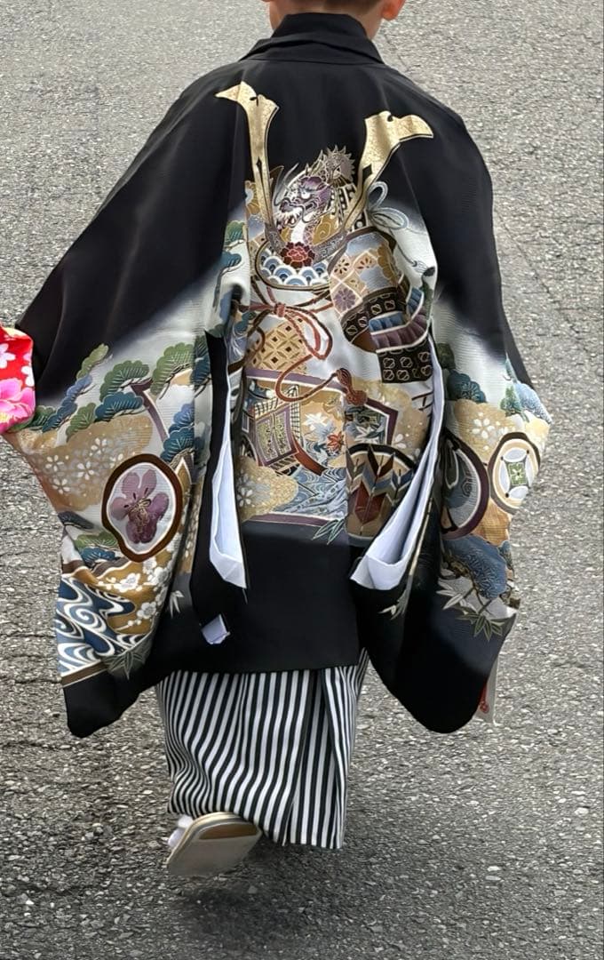 七五三 5歳　男の子　着物と袴 一式