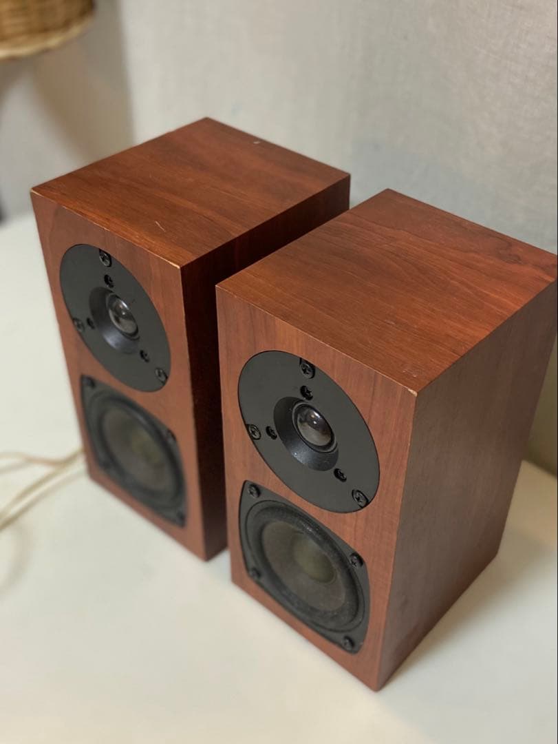 Fostex P802-S スピーカー　アンプセット　木目調　ブックシェルフ