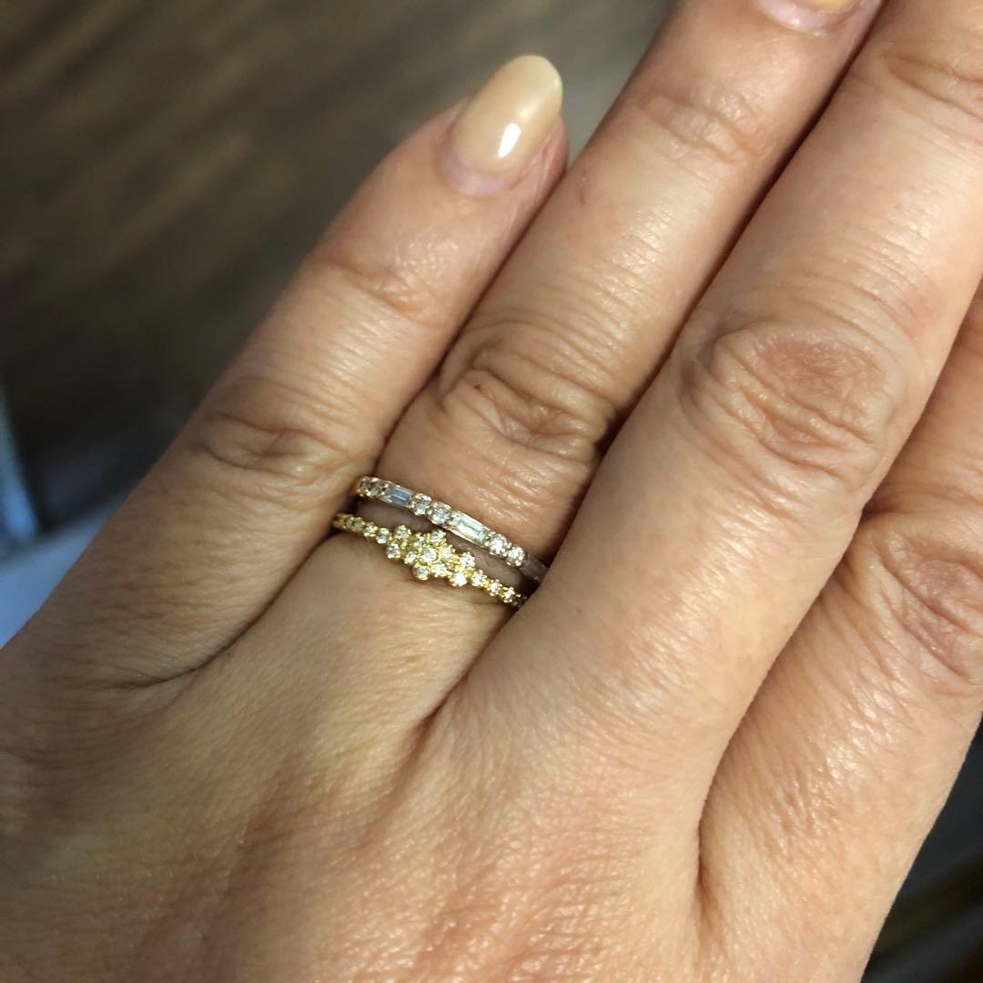 18K ダイヤモンド リング アーカー ペメ 0.10カラット 9号