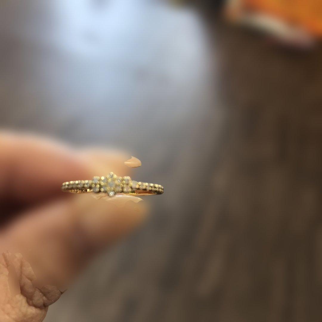 18K ダイヤモンド リング アーカー ペメ 0.10カラット 9号