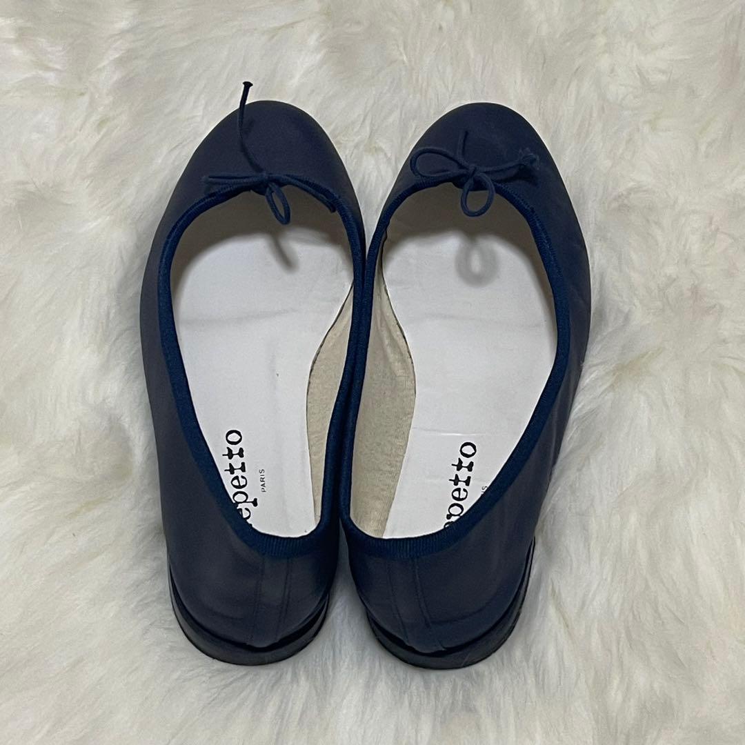 美品　Repetto レペット バレエシューズ ネイビー 39