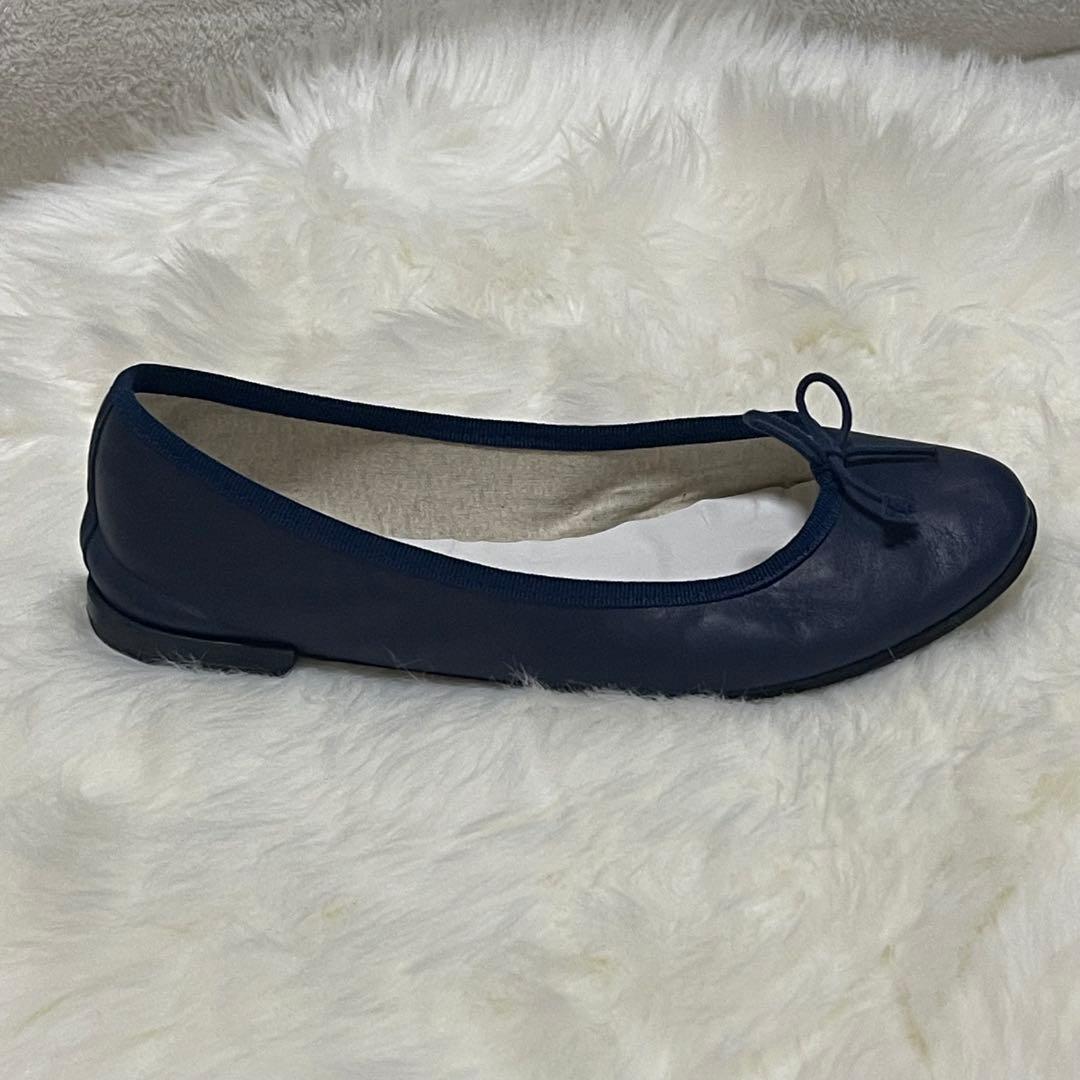 美品　Repetto レペット バレエシューズ ネイビー 39