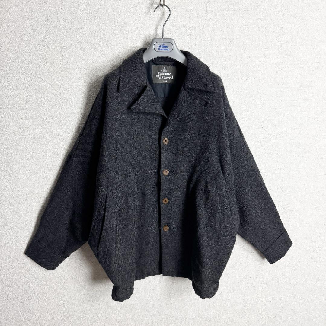 【最高モデル☆変形デザイン】ヴィヴィアンウエストウッド ウールシャツジャケット