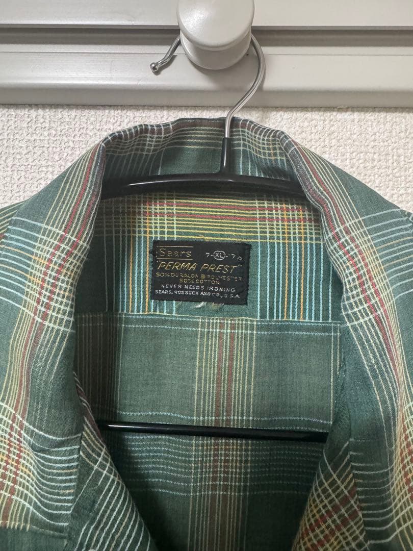 ブ*ン様 60s SEARS PERMA PRESS 長袖シャツ